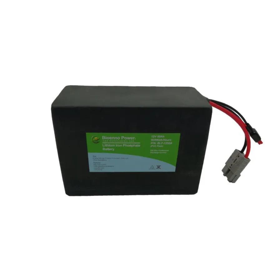 12V, 50Ah LFP Battery (PVC, BLF-1250A) - LiFePO4 50Ah Battery