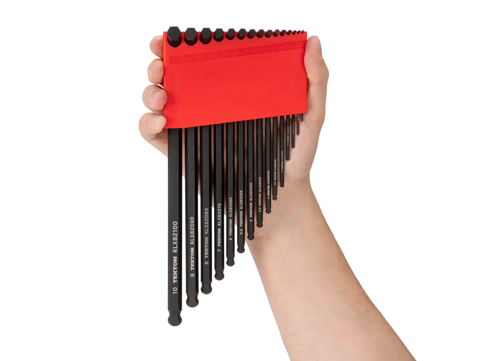 15-Piece Ball End Hex L-Key Set with Holder (1.3-10 mm)