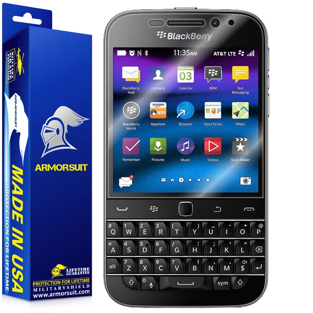 [2 Pack] BlackBerry Classic (Q20) Screen Protector (Case-Friendly)