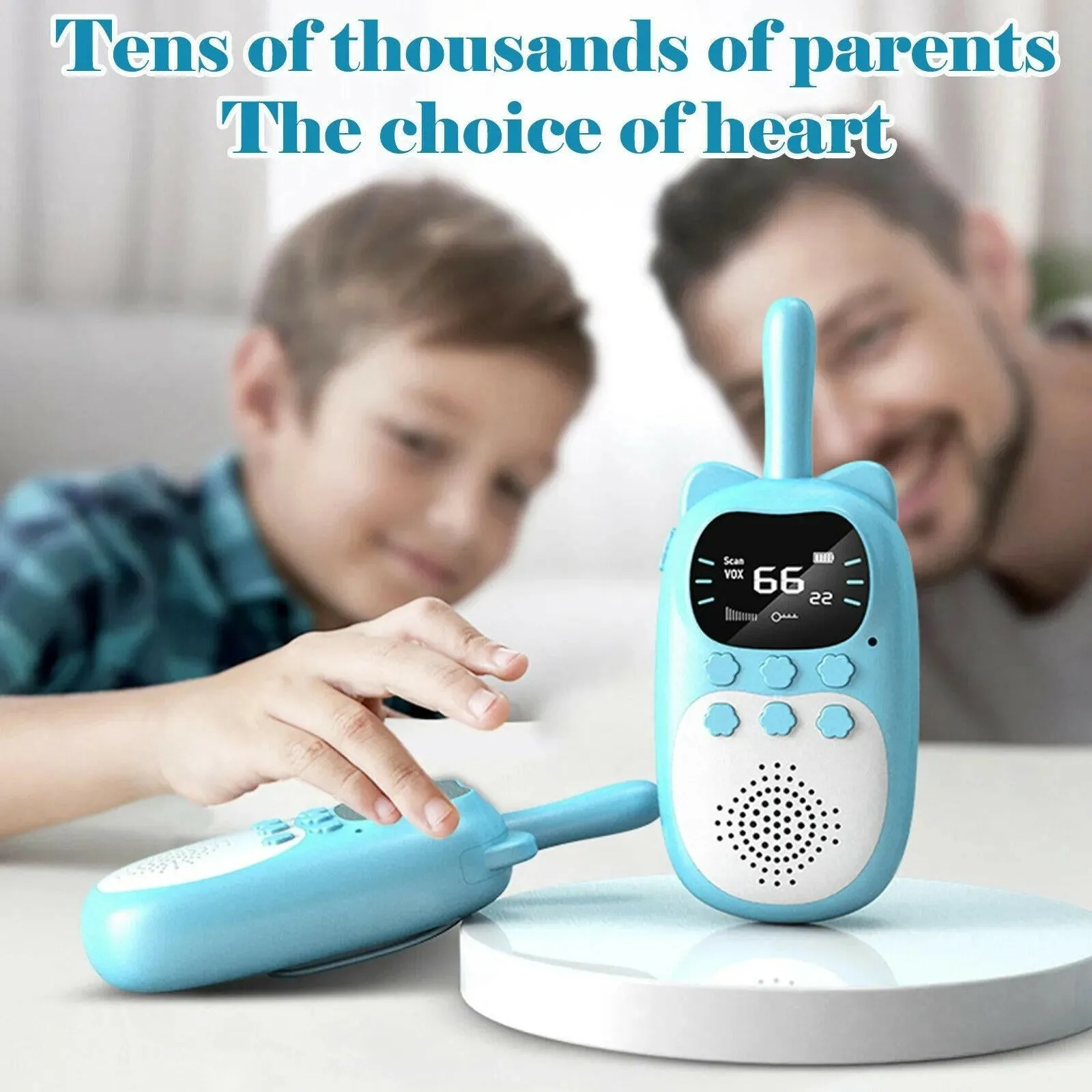 2PCS Kids Walkie Talkie  Electronic Toys Children Spy Gadgets Baby Radio Phone 3km Range Christmas Birthday Gift For Boys Girls