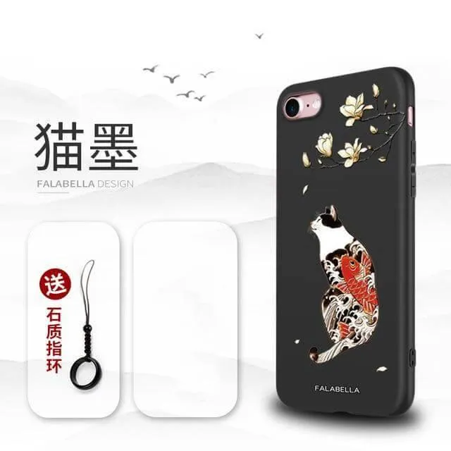 3D Giant Japanese Art iPhone Cases