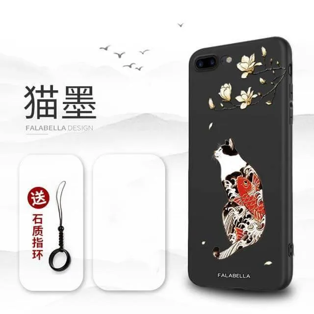 3D Giant Japanese Art iPhone Cases