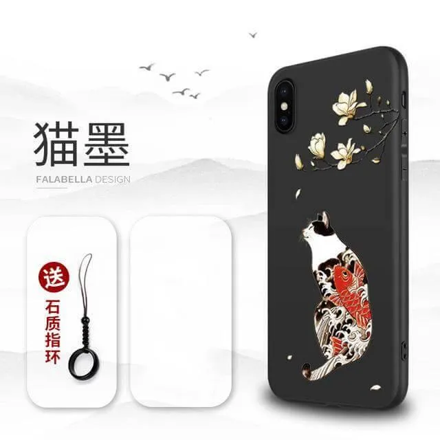 3D Giant Japanese Art iPhone Cases