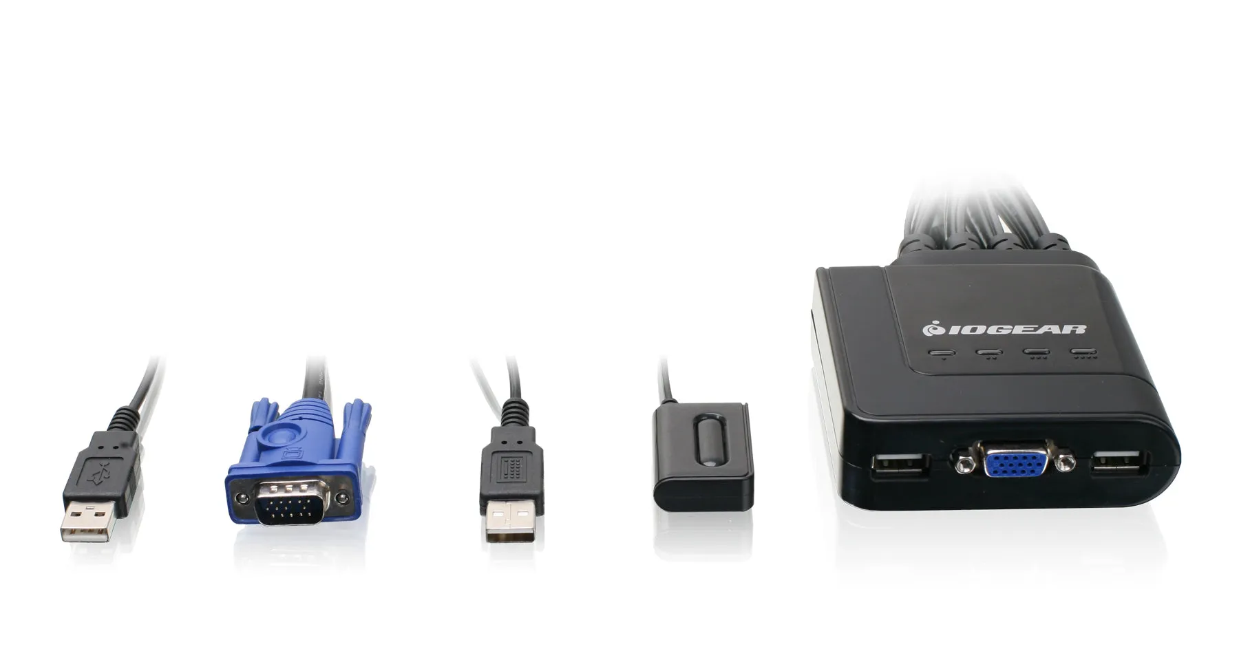 4-Port USB Cable KVM Switch