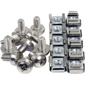 4Xem 50 Pkg M6 Rack Mounting Screws And Cage Nuts For Server Racks/Cabinets