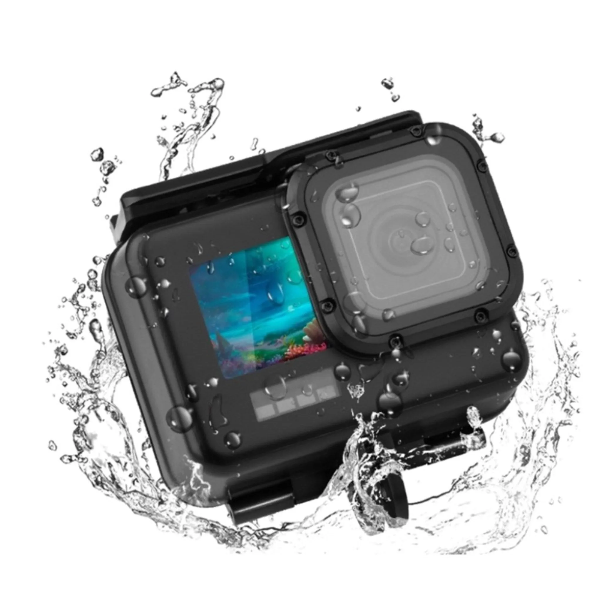 50m GoPro Hero 9 waterproof case with touch screen