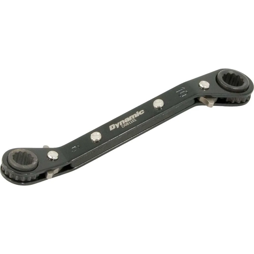 9mm X 10mm Double Box End Ratcheting Wrench, 25° Offset