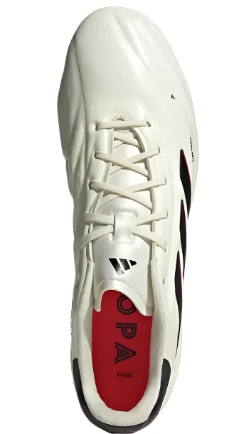 adidas Copa Pure 2 Elite FG - Ivory/Black/Solar Red