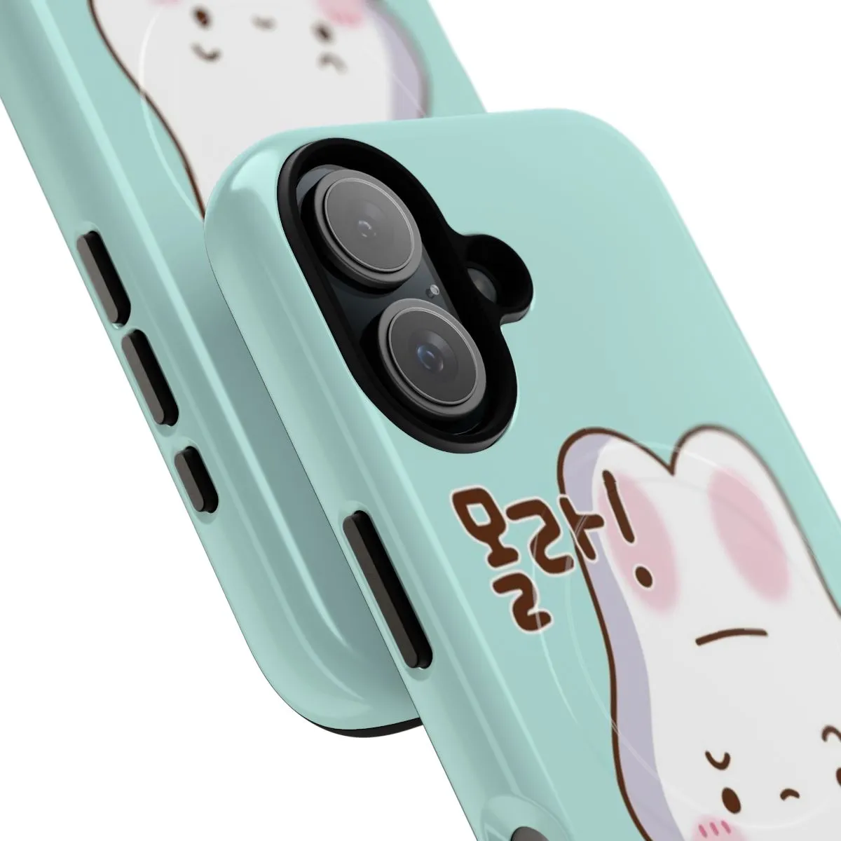 Adorable Kawaii Bunny Saying "몰라!" - Magnetic Tough Phone Case