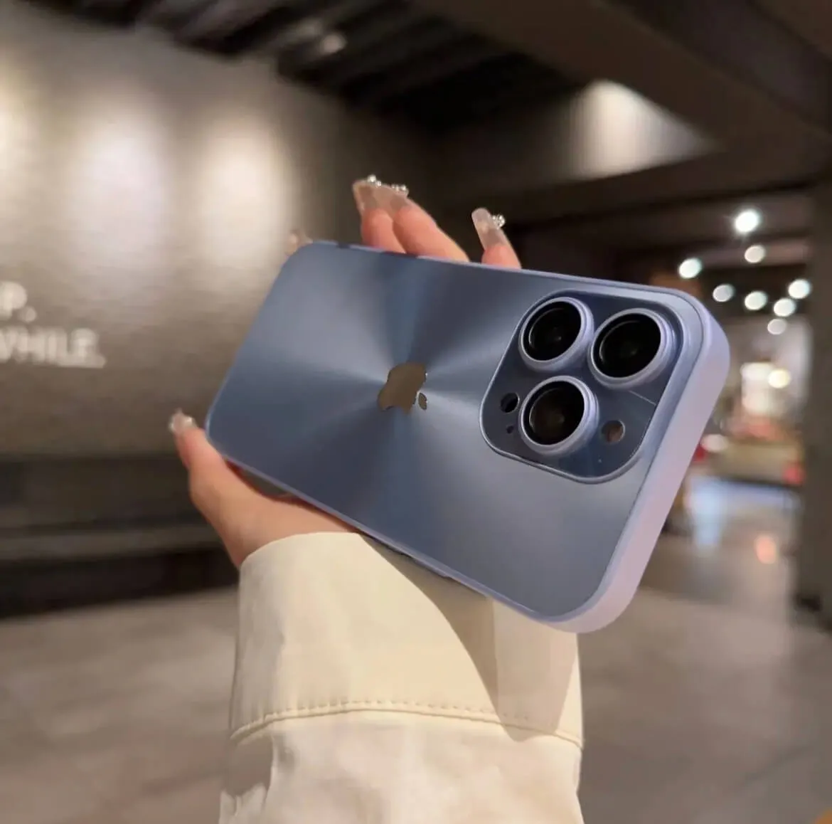 AG Matte camera lens protector iPhone Case