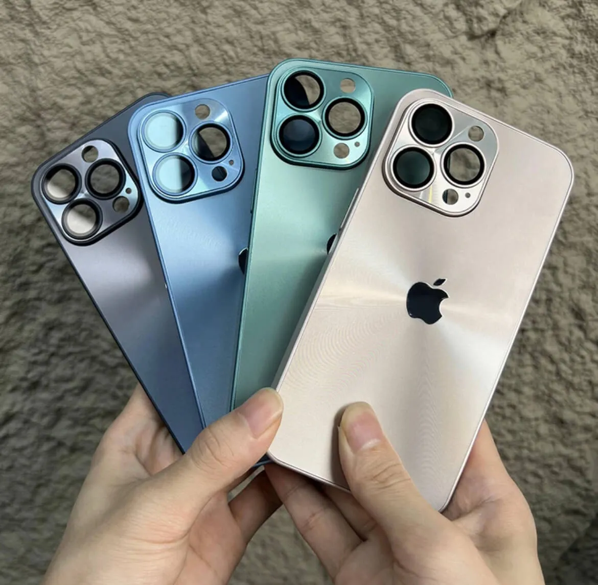 AG Matte camera lens protector iPhone Case