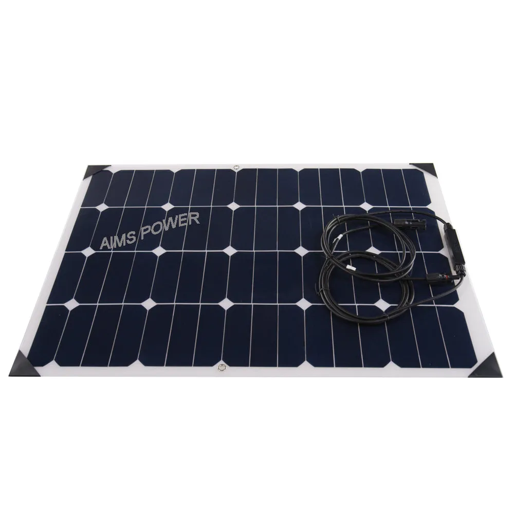 AIMS Power Slim & Flexible Monocrystalline Solar Panel | 60 Watts