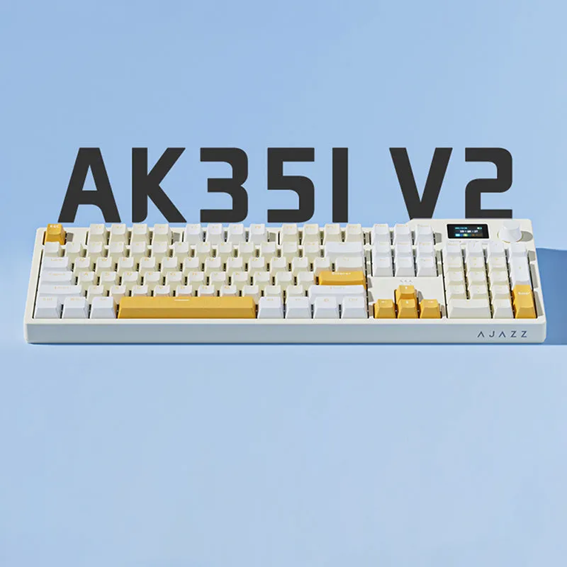 Ajazz AK35I V2 Wireless Mechanical Keyboard With TFT Screen