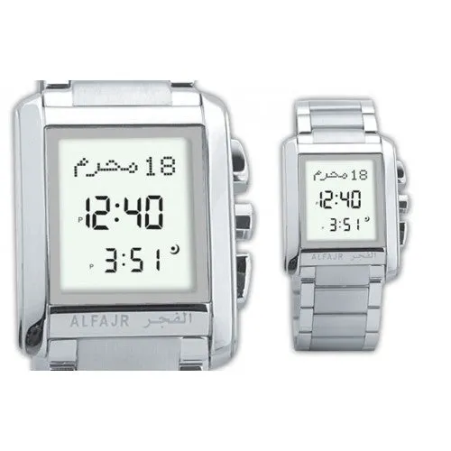 Alfajr WS-06S Classic Watch and Stainless Steel Strap