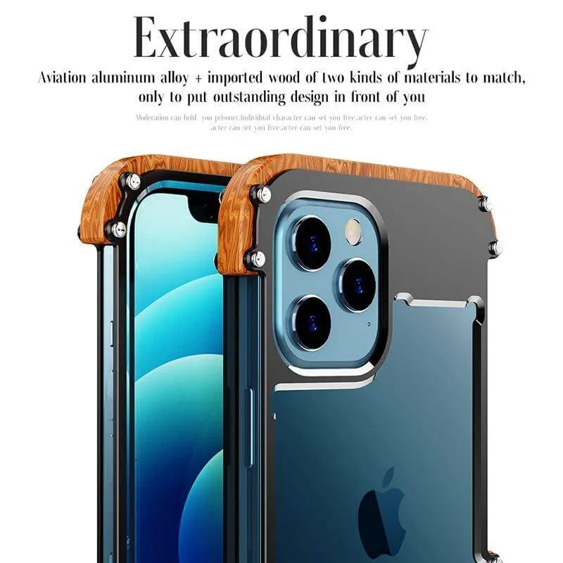 Aluminum Bumper Thin Shockproof iPhone Case