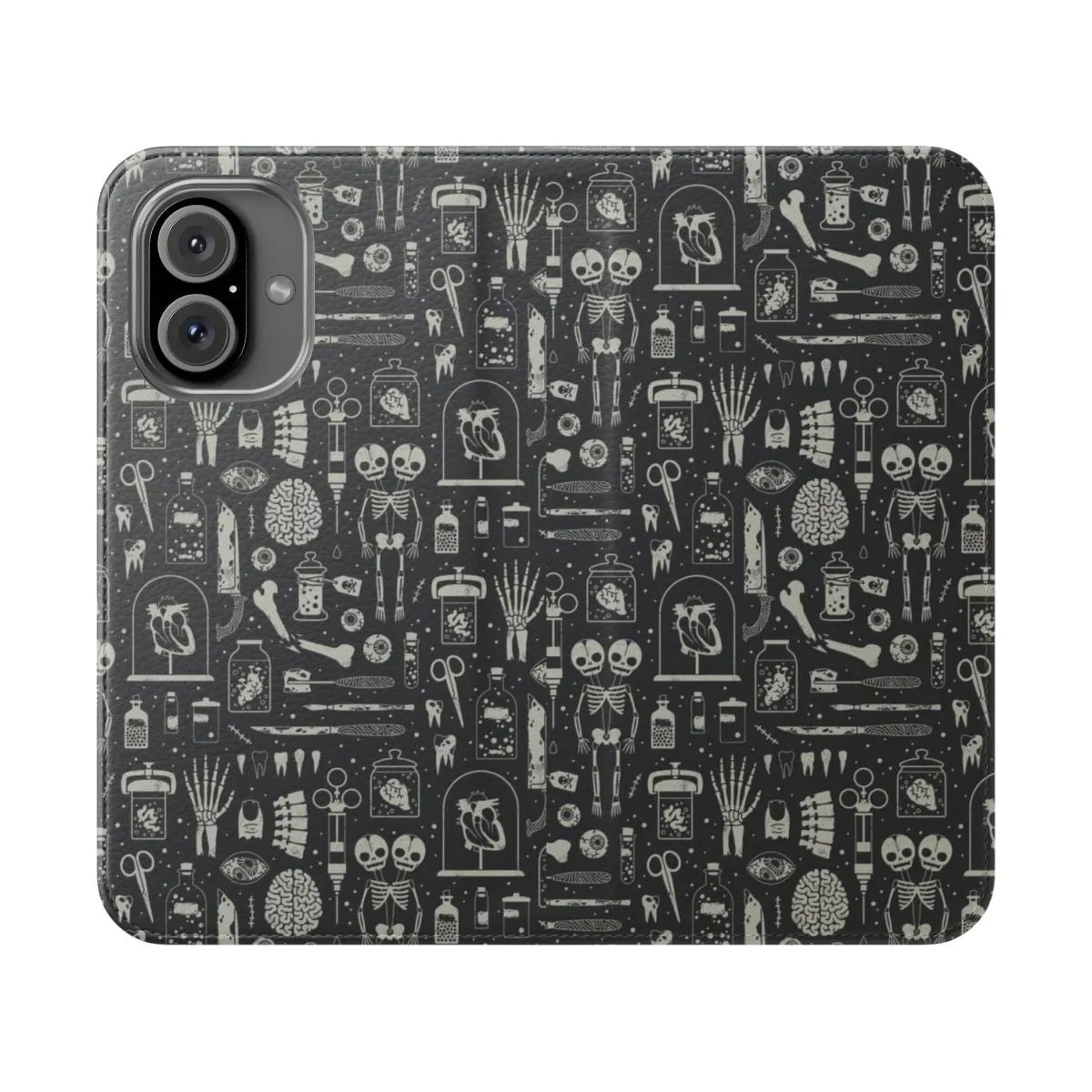 Anatomical X-Ray Flip Cover Phone Case for Halloween