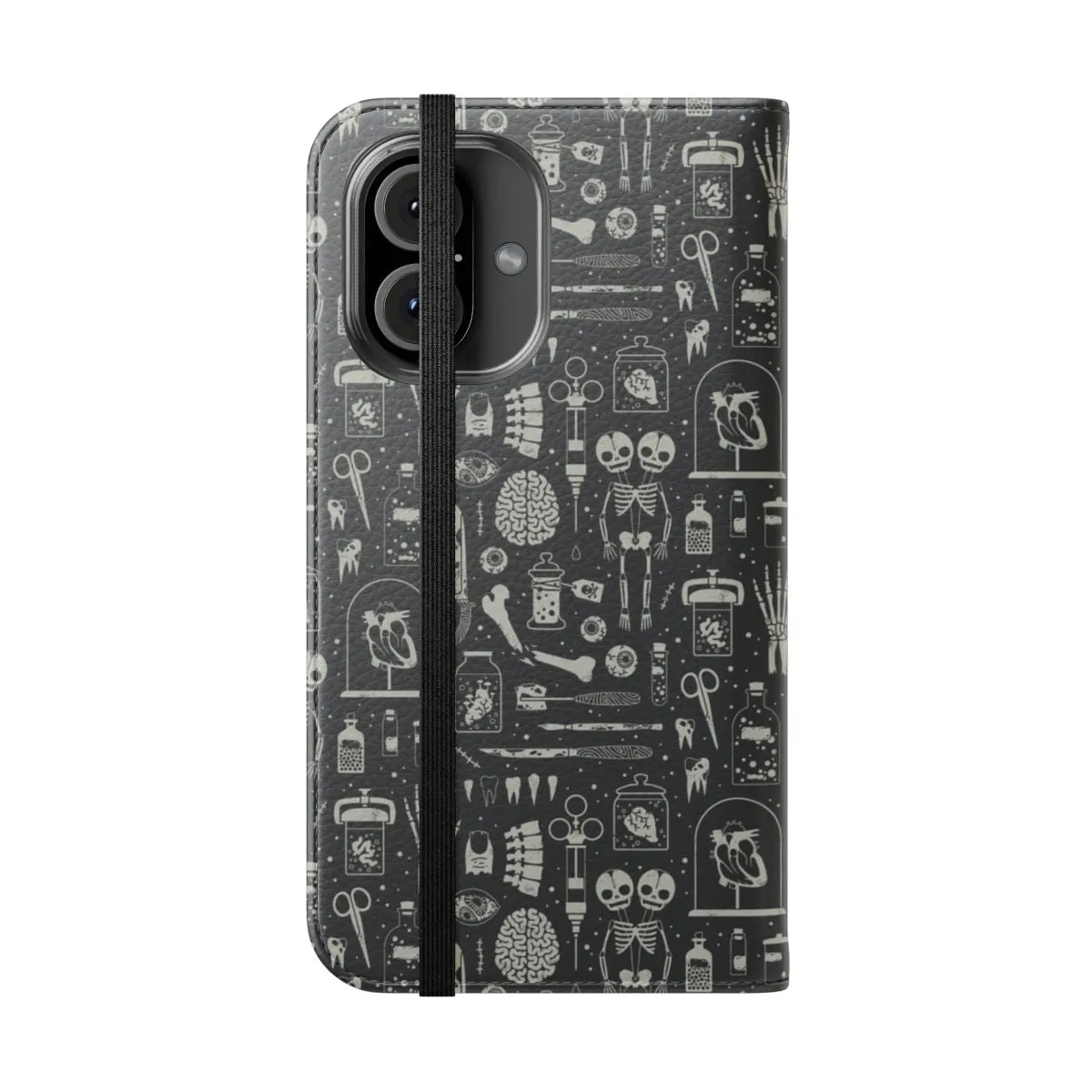 Anatomical X-Ray Flip Cover Phone Case for Halloween