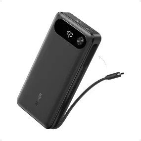 Anker Power Bank (20K 87W Built-In Usb-C Cable) Black 194644197469