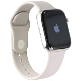 Apple Watch Series 7 (GPS   LTE) A2477 (45mm) Stainless Silver/Starlight Sp Band