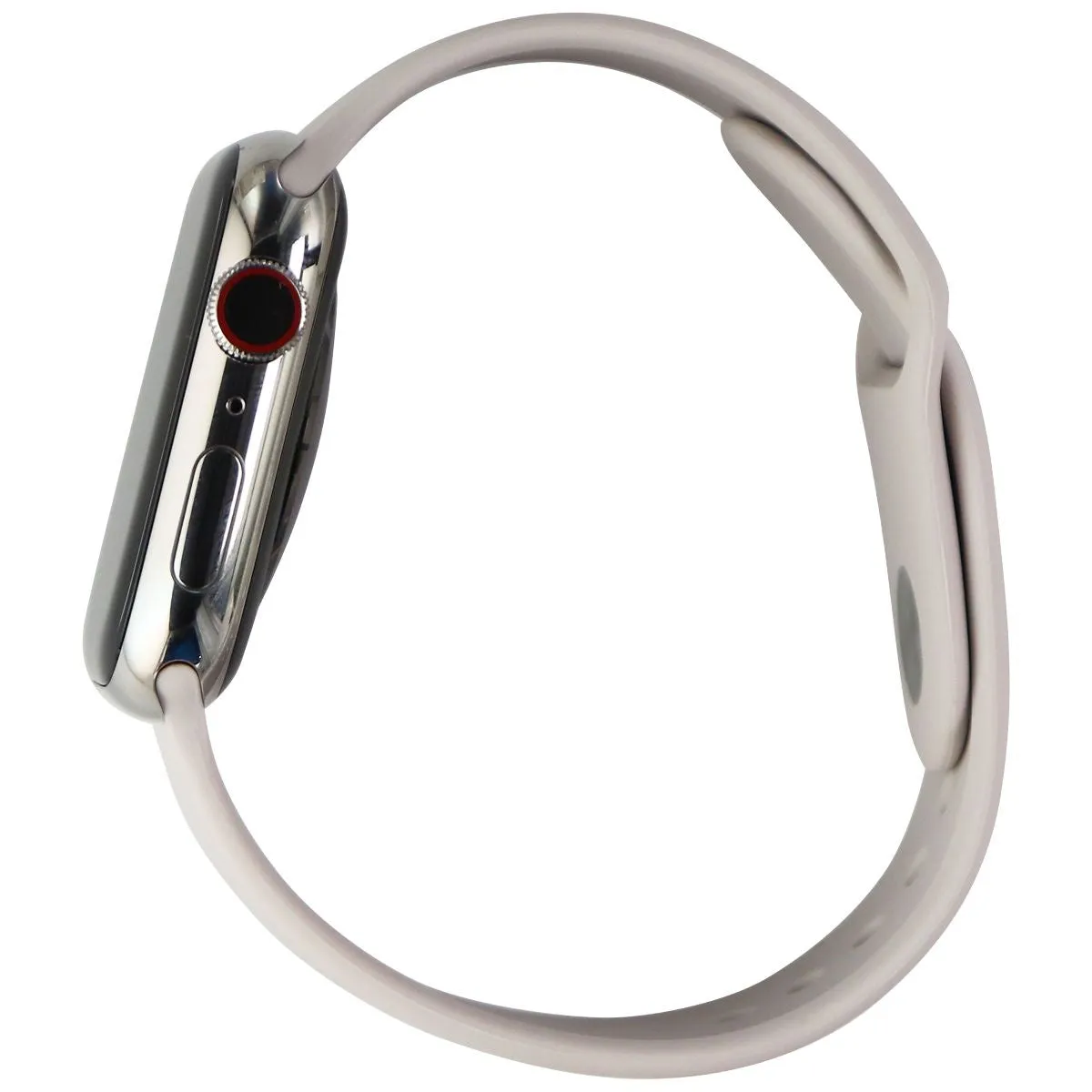 Apple Watch Series 7 (GPS   LTE) A2477 (45mm) Stainless Silver/Starlight Sp Band