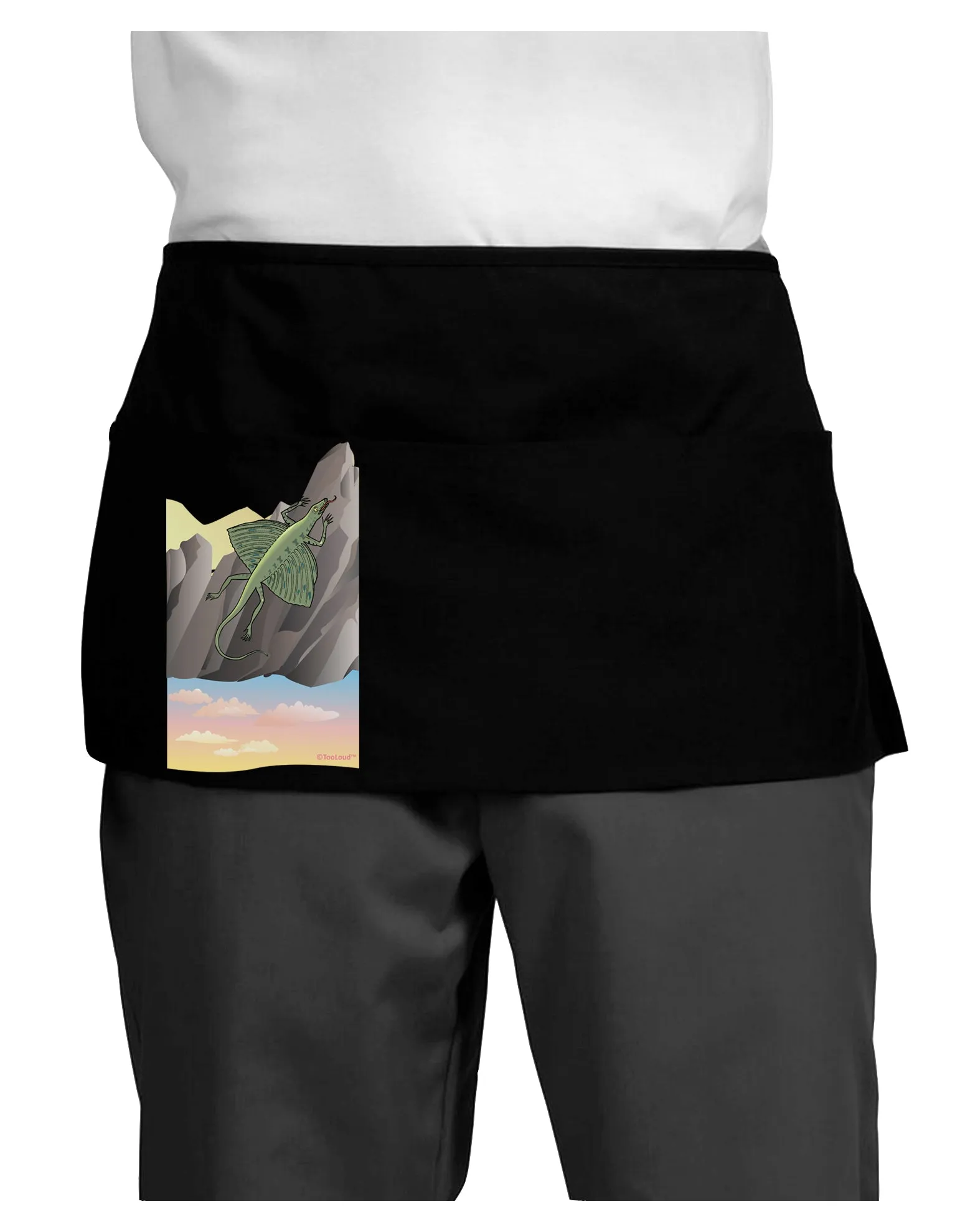 Archaopteryx - Without Name Dark Adult Mini Waist Apron, Server Apron by TooLoud