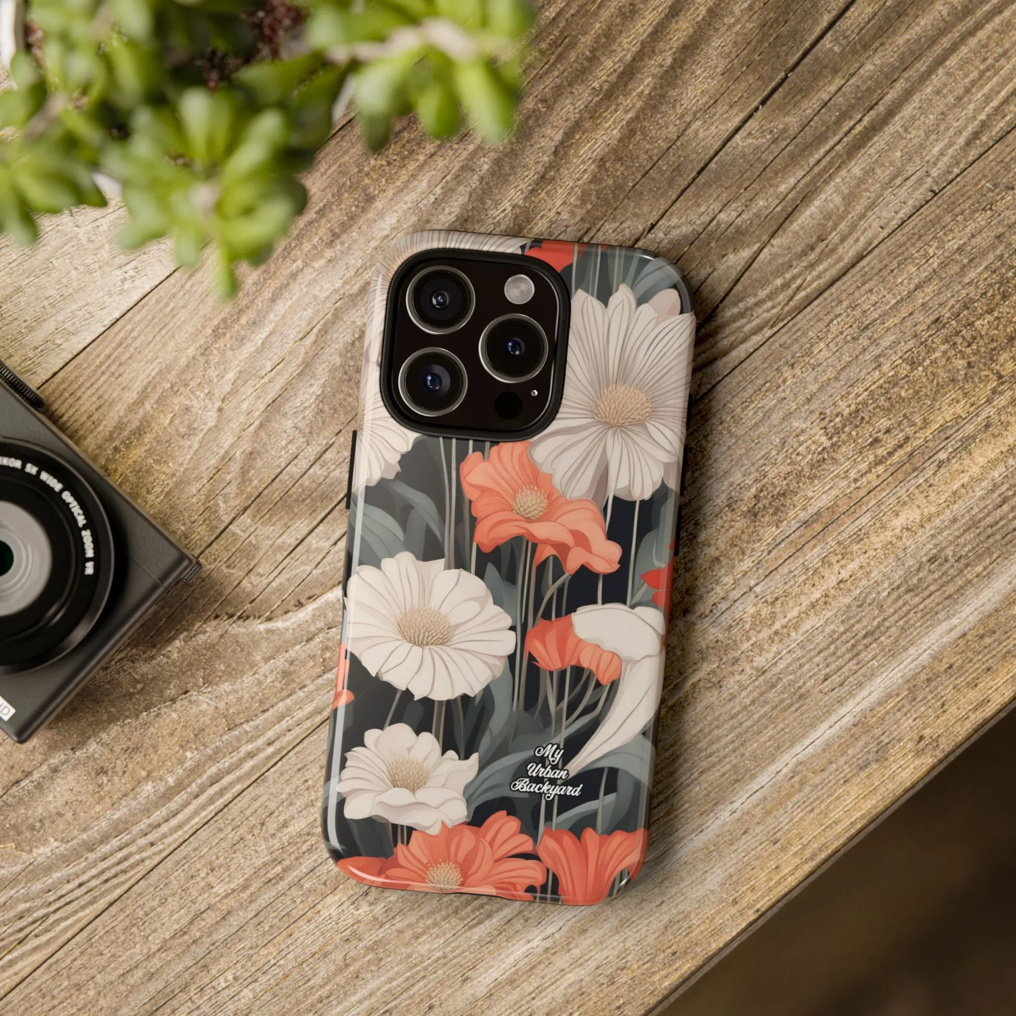 Art Deco Flowers, Cell Phone Case - Apple, Samsung or Google Pixel