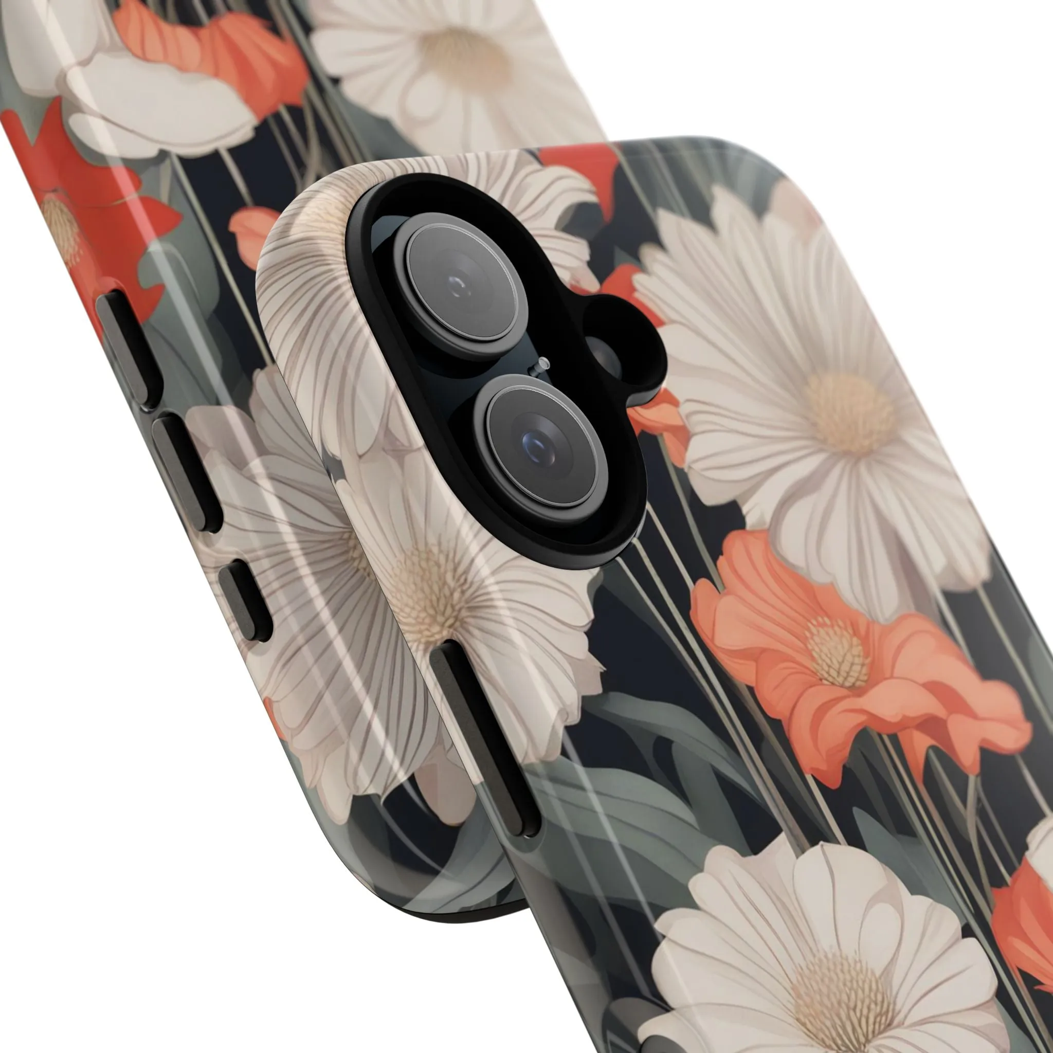 Art Deco Flowers, Cell Phone Case - Apple, Samsung or Google Pixel