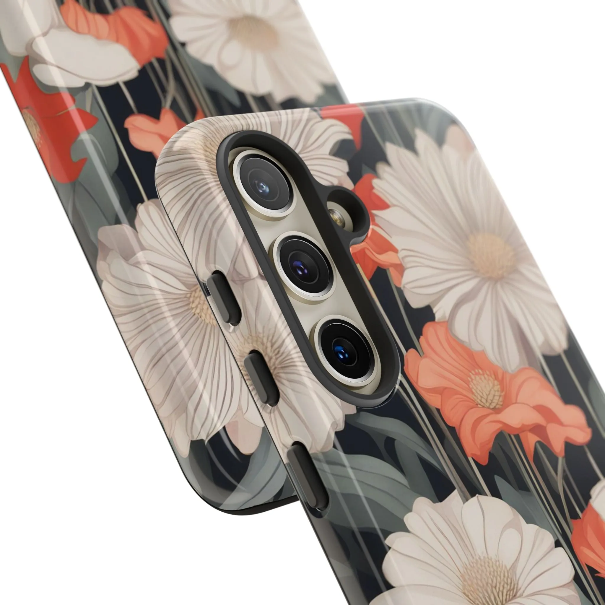 Art Deco Flowers, Cell Phone Case - Apple, Samsung or Google Pixel