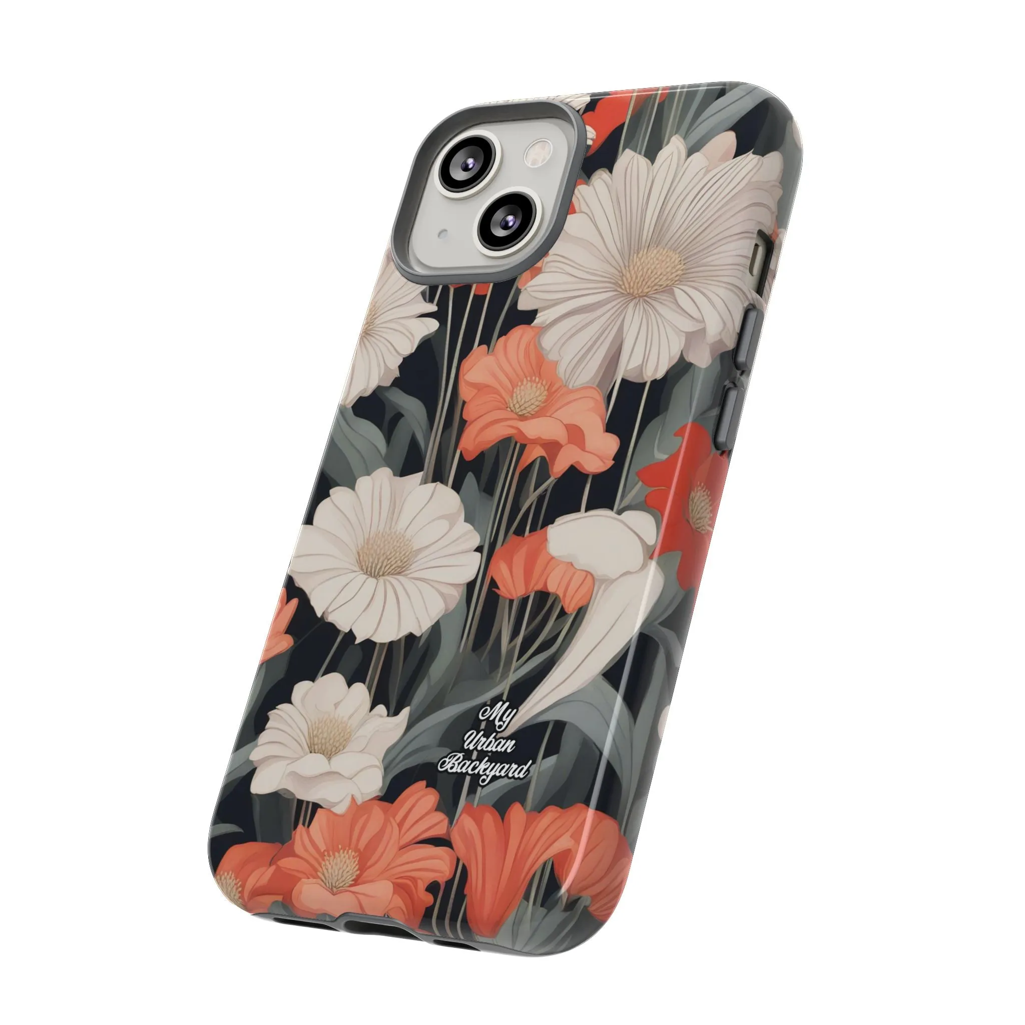 Art Deco Flowers, Cell Phone Case - Apple, Samsung or Google Pixel