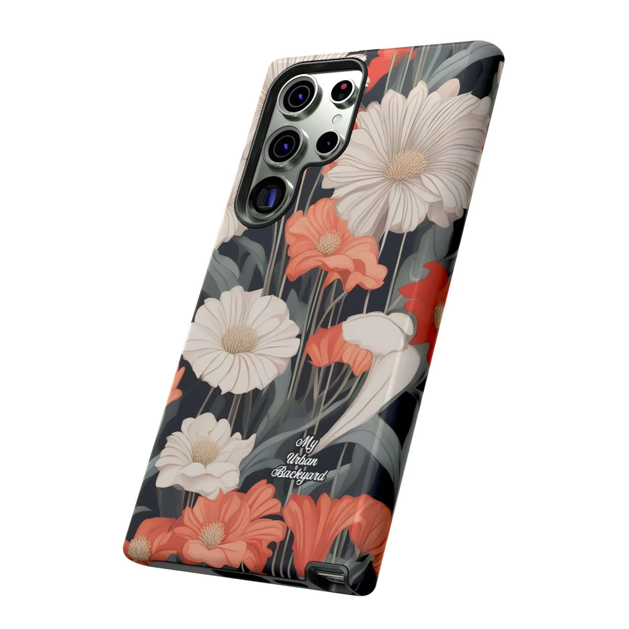 Art Deco Flowers, Cell Phone Case - Apple, Samsung or Google Pixel