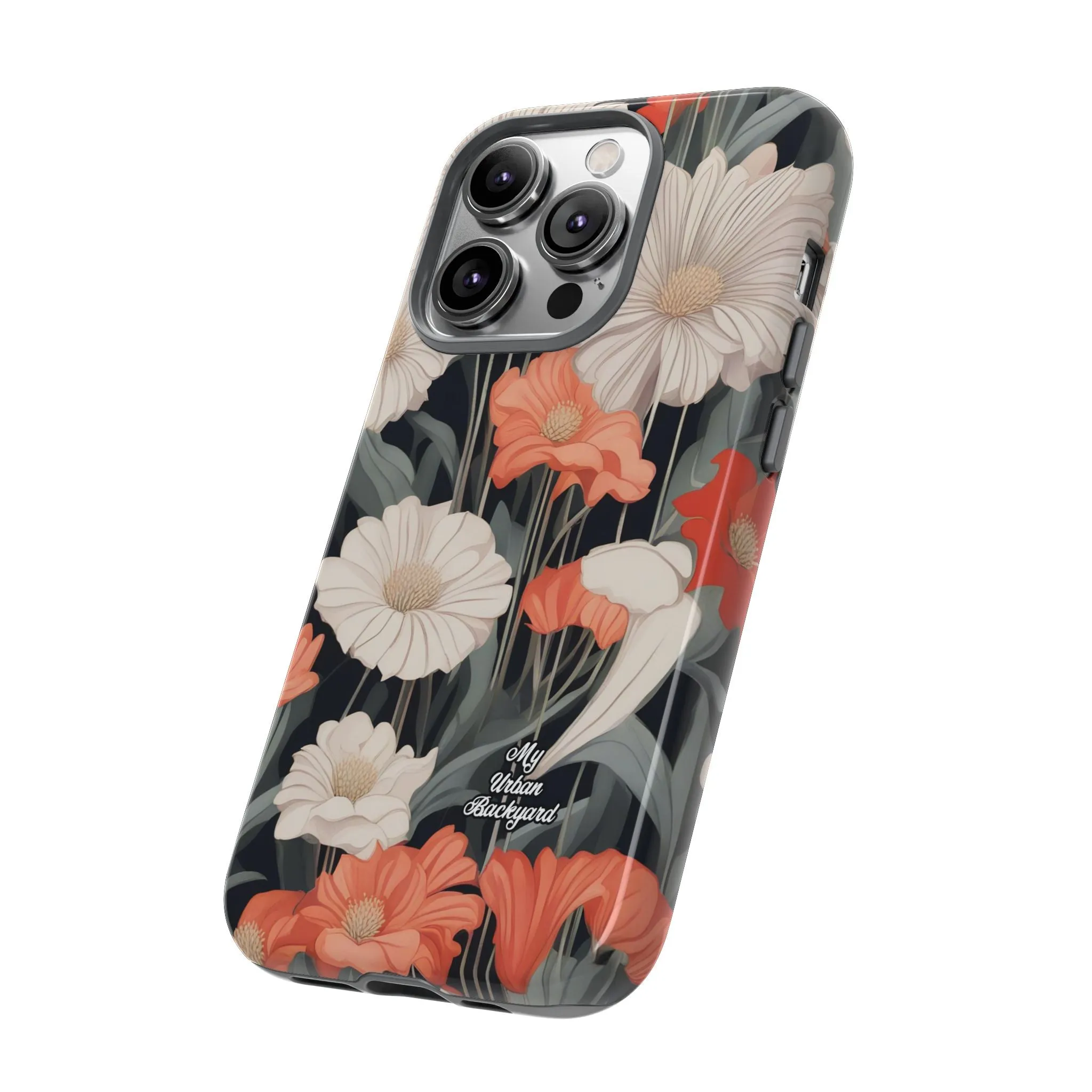 Art Deco Flowers, Cell Phone Case - Apple, Samsung or Google Pixel