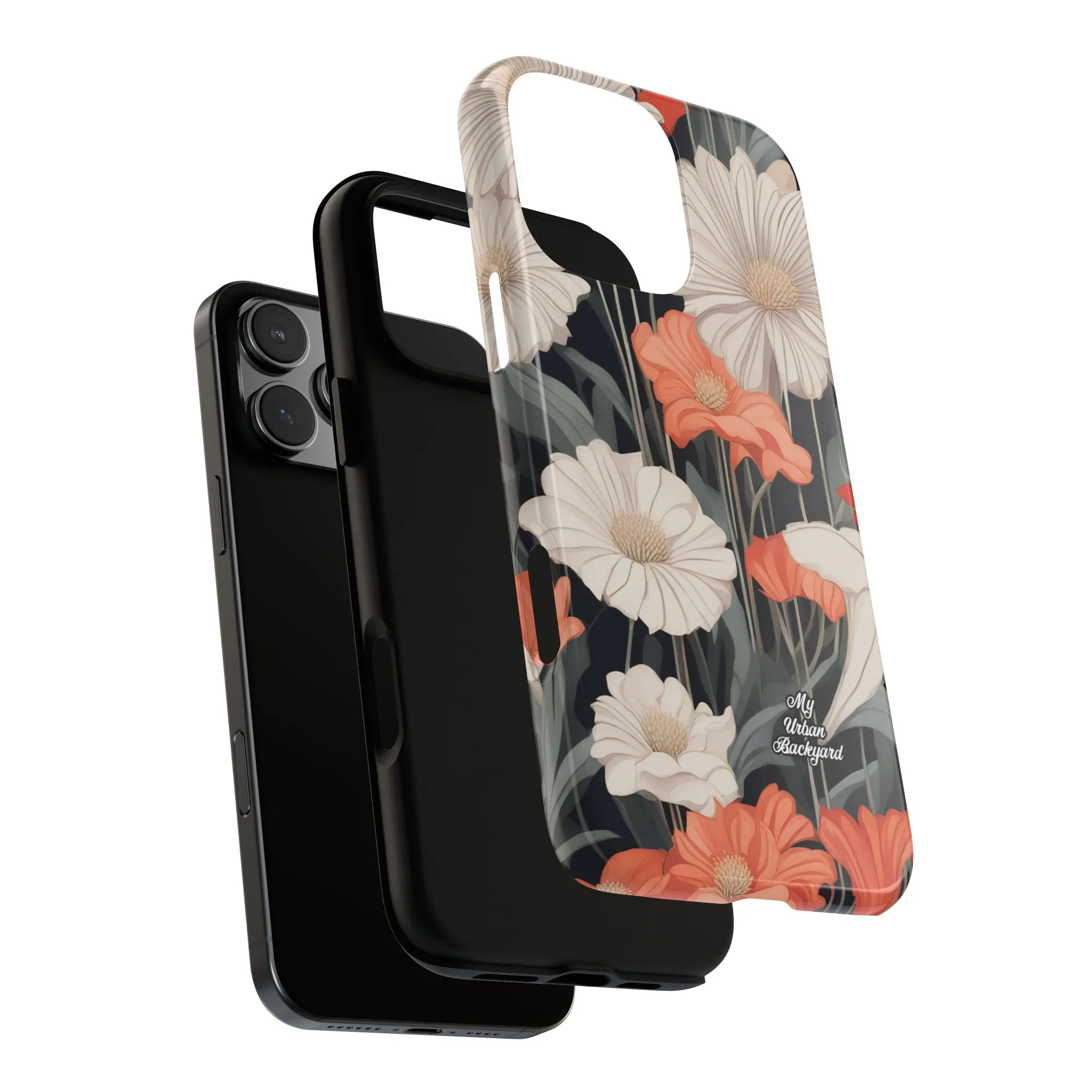 Art Deco Flowers, Cell Phone Case - Apple, Samsung or Google Pixel