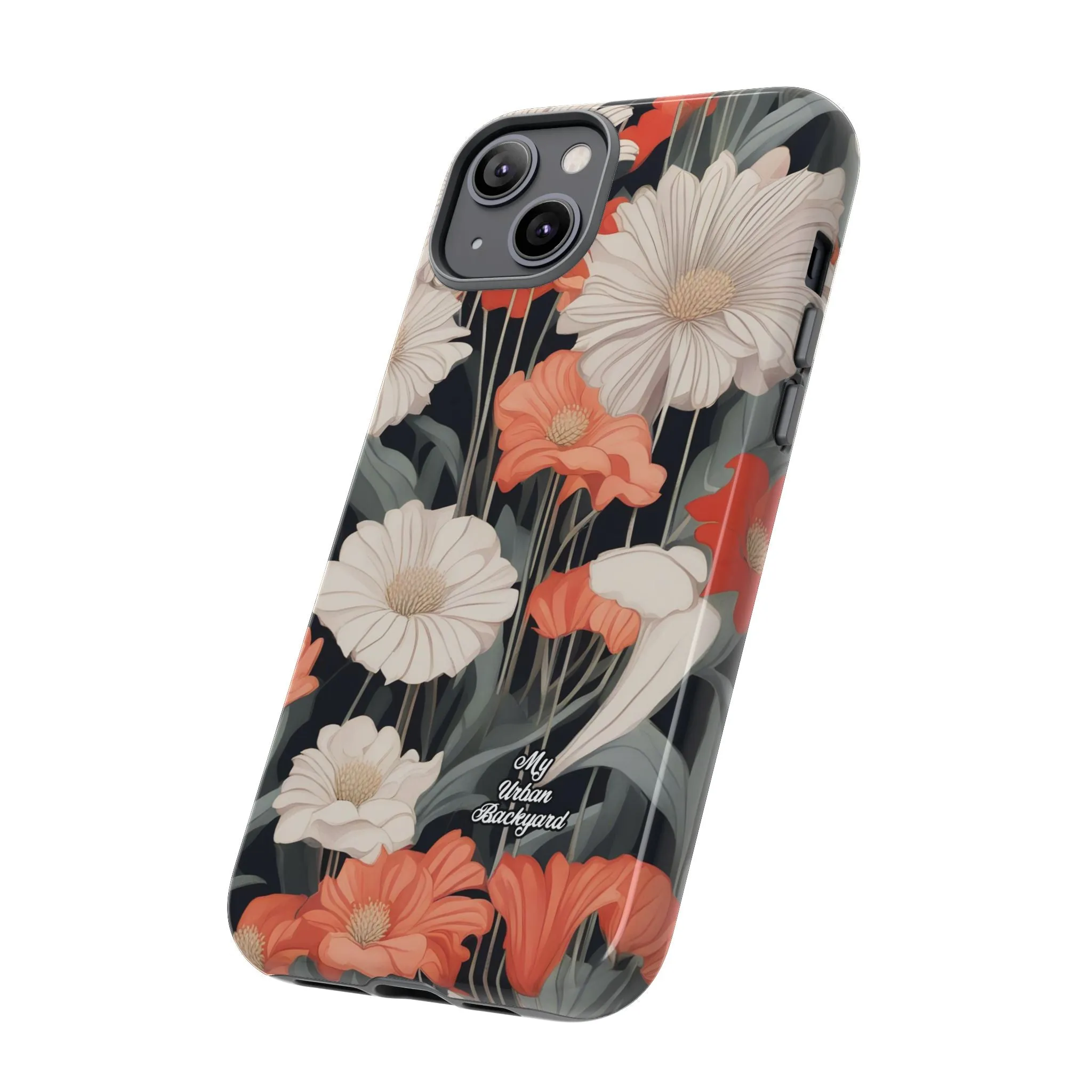 Art Deco Flowers, Cell Phone Case - Apple, Samsung or Google Pixel