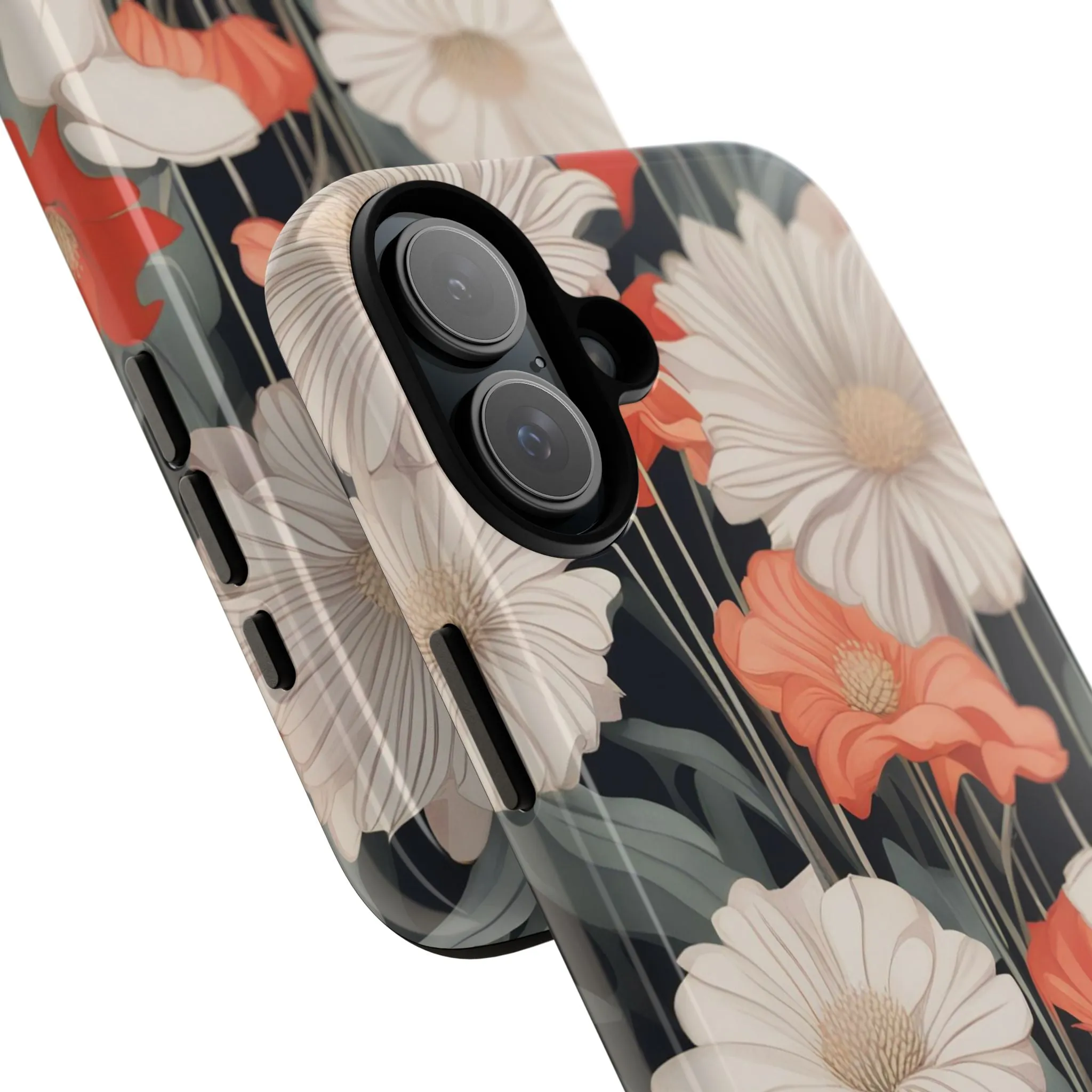 Art Deco Flowers, Cell Phone Case - Apple, Samsung or Google Pixel