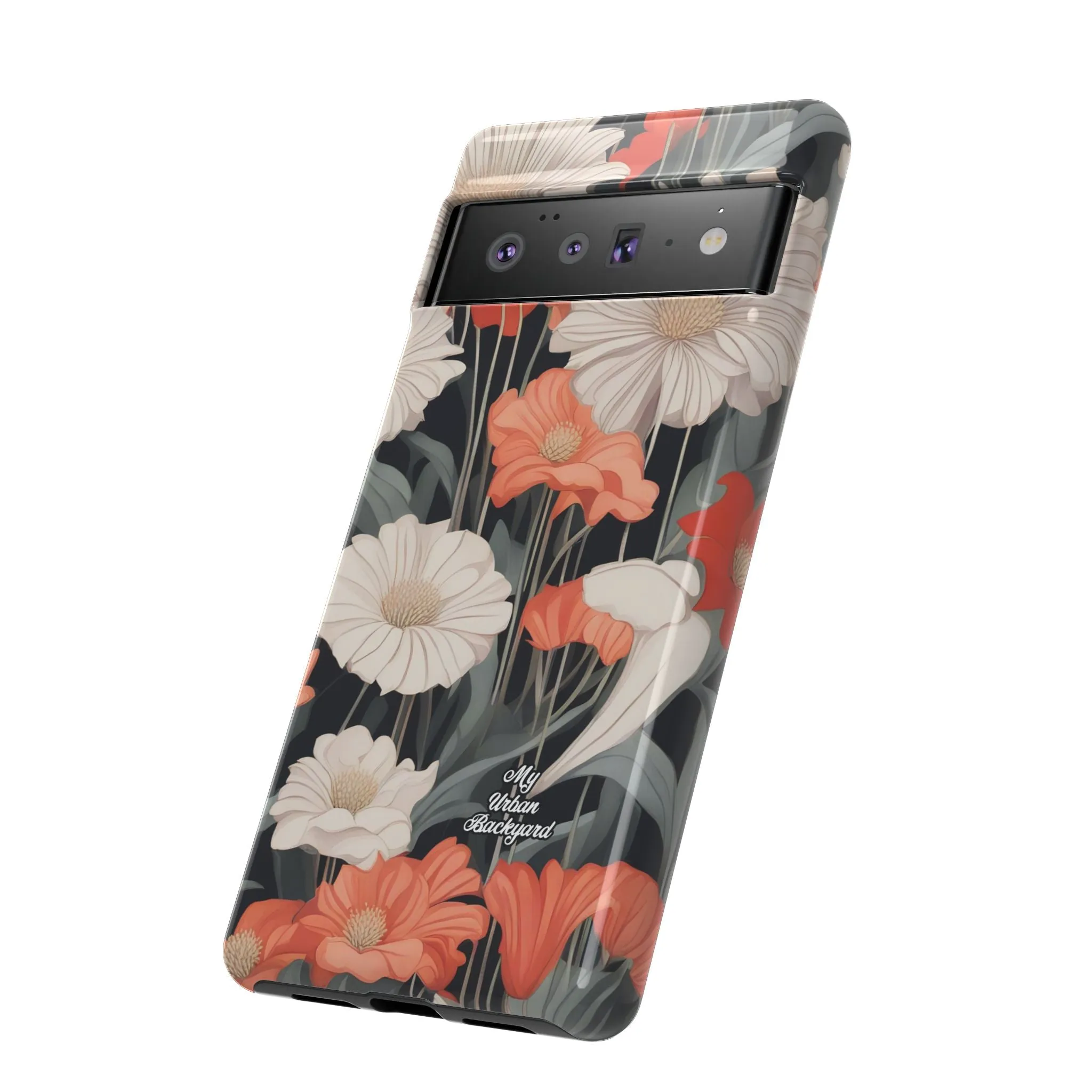 Art Deco Flowers, Cell Phone Case - Apple, Samsung or Google Pixel