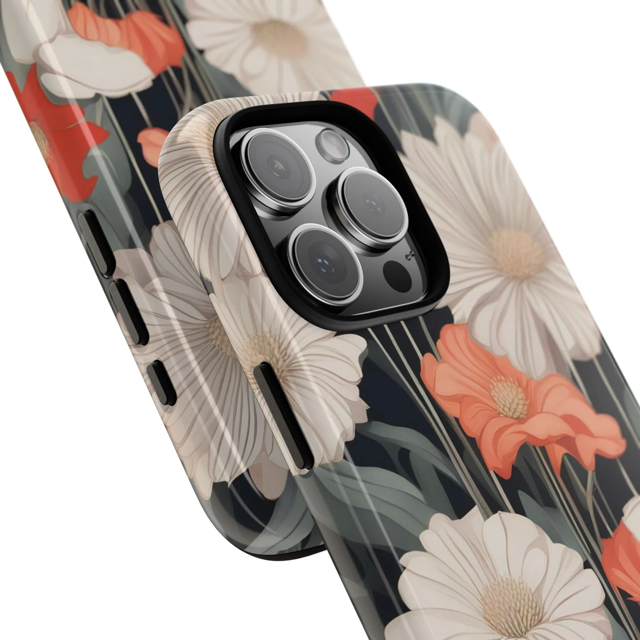 Art Deco Flowers, Cell Phone Case - Apple, Samsung or Google Pixel