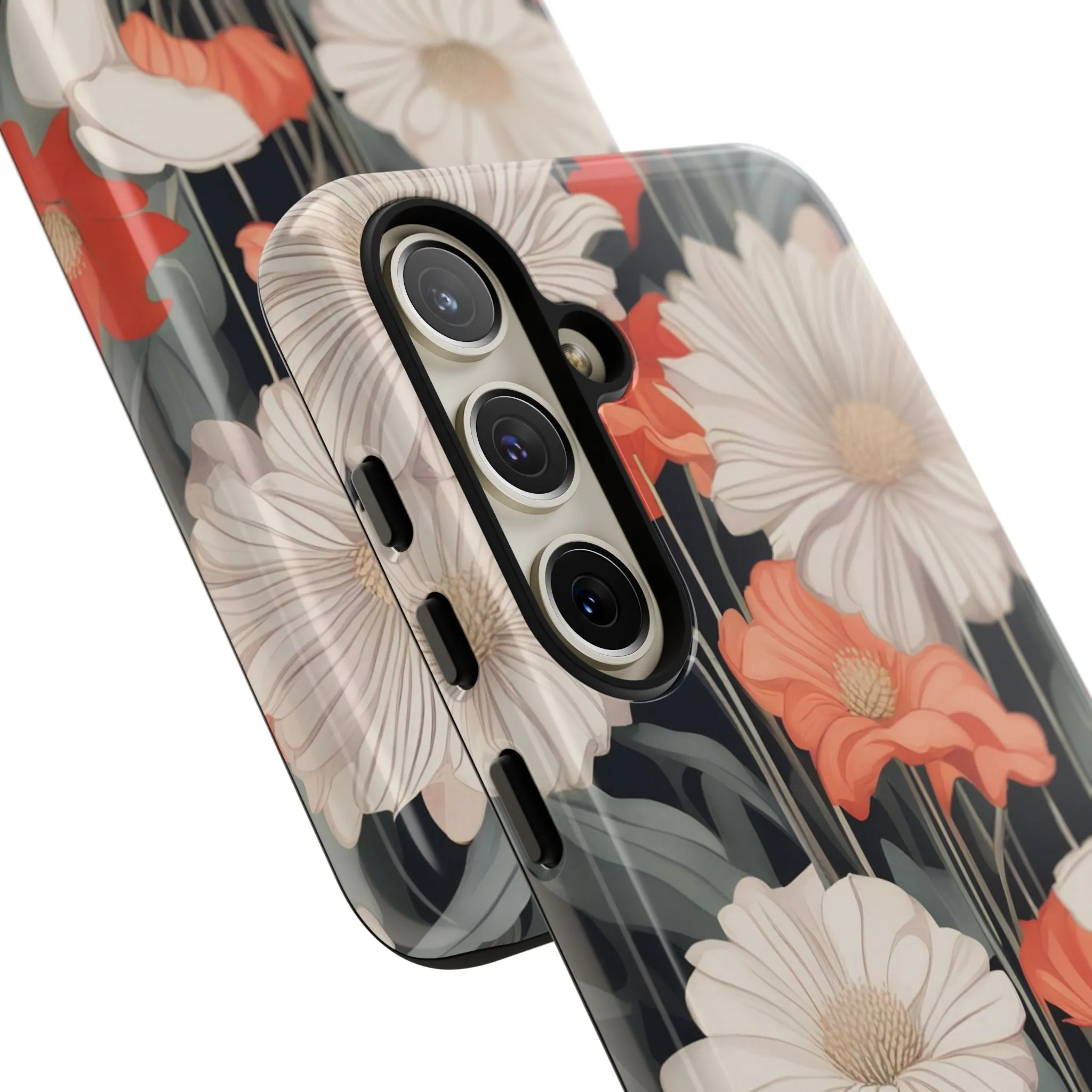 Art Deco Flowers, Cell Phone Case - Apple, Samsung or Google Pixel