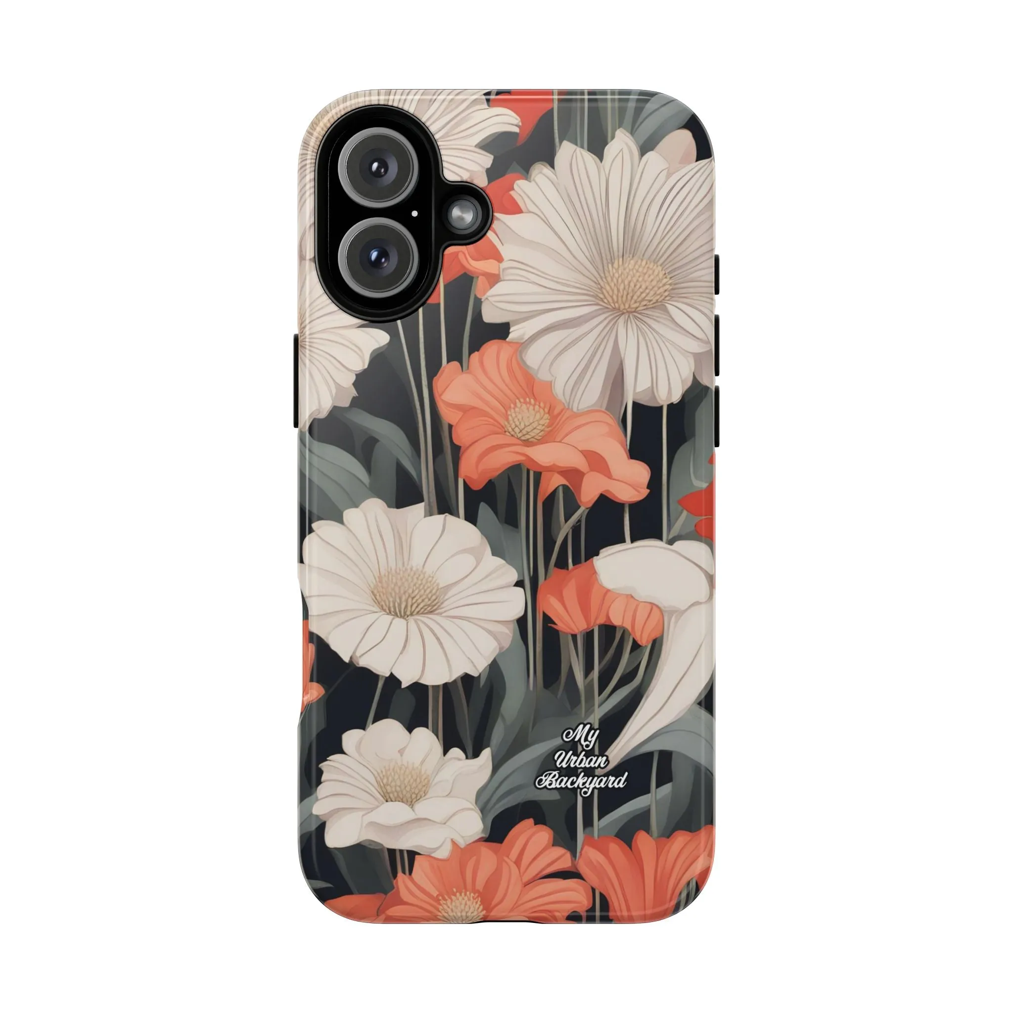 Art Deco Flowers, Cell Phone Case - Apple, Samsung or Google Pixel