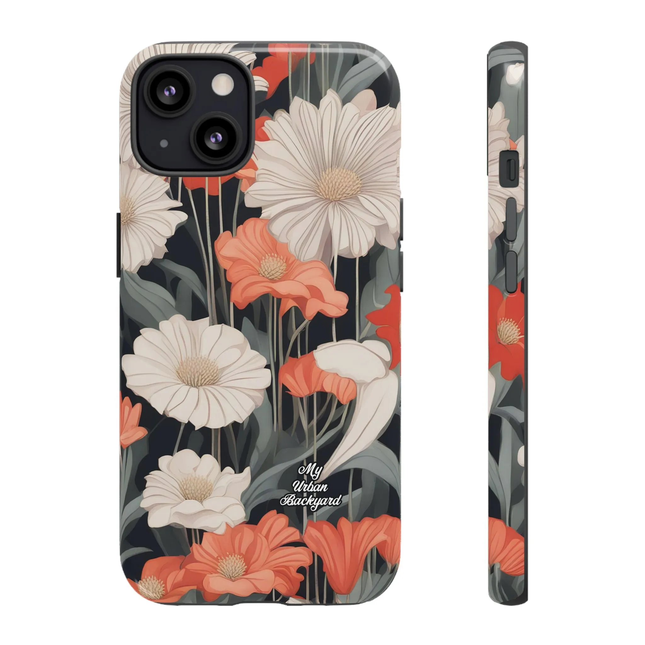 Art Deco Flowers, Cell Phone Case - Apple, Samsung or Google Pixel