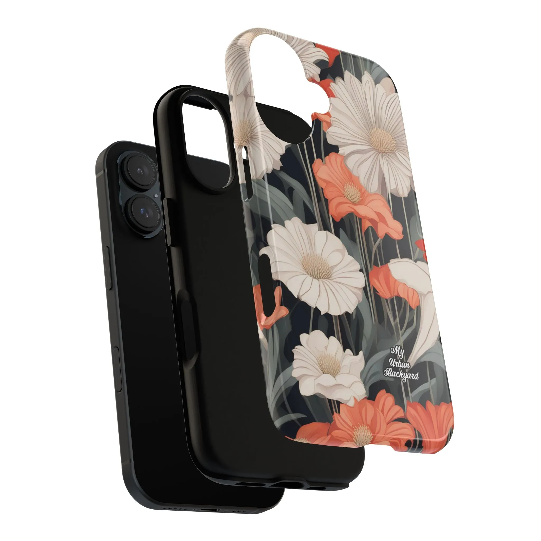 Art Deco Flowers, Cell Phone Case - Apple, Samsung or Google Pixel