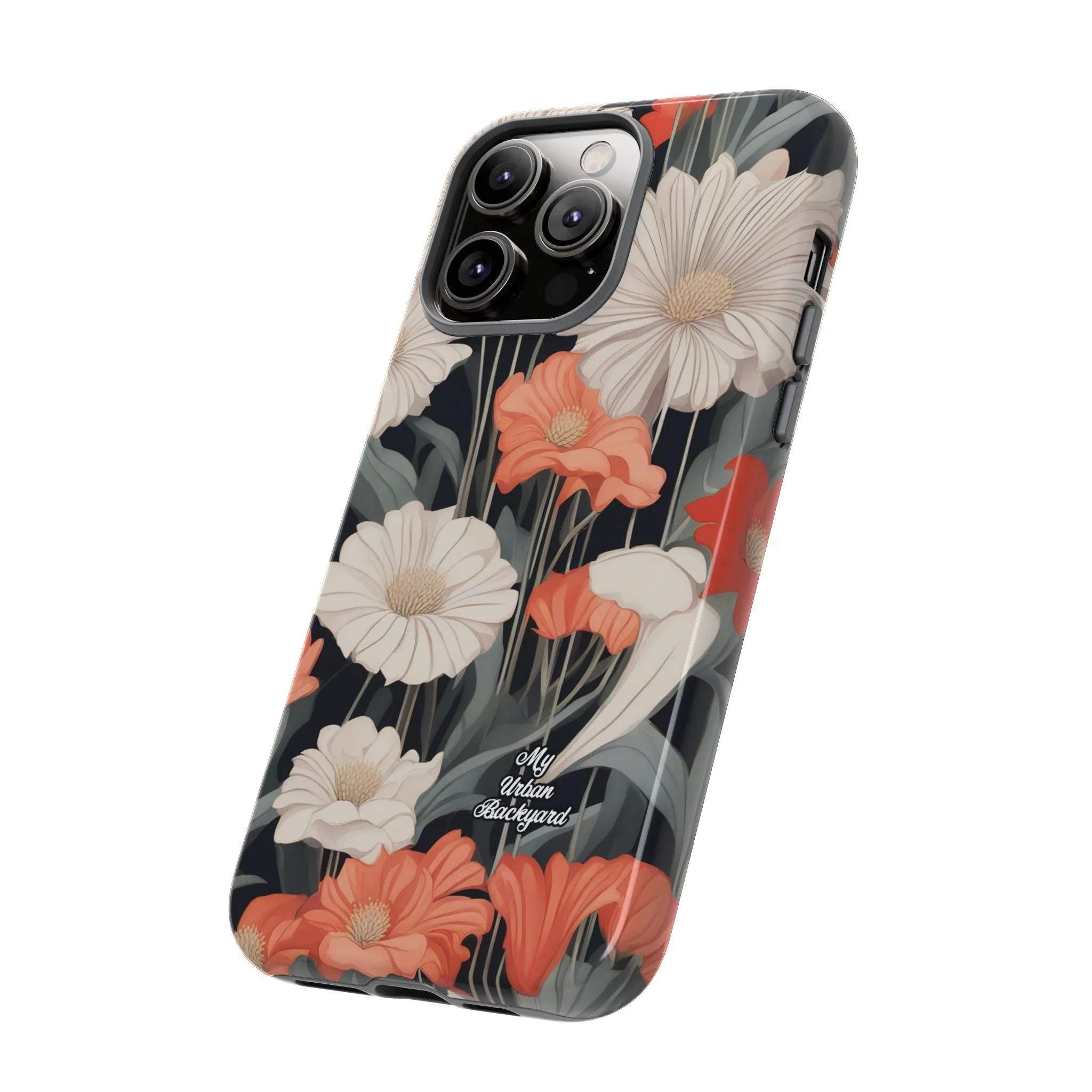 Art Deco Flowers, Cell Phone Case - Apple, Samsung or Google Pixel