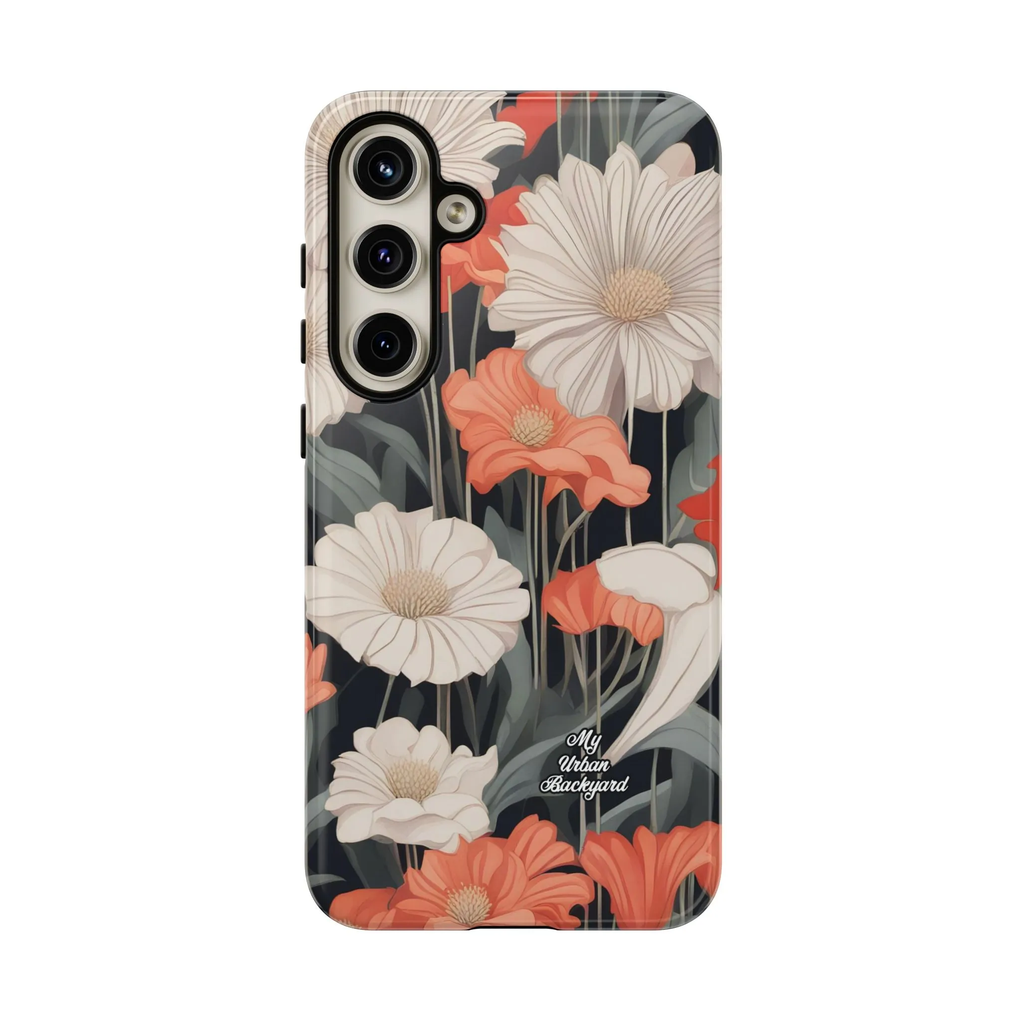 Art Deco Flowers, Cell Phone Case - Apple, Samsung or Google Pixel