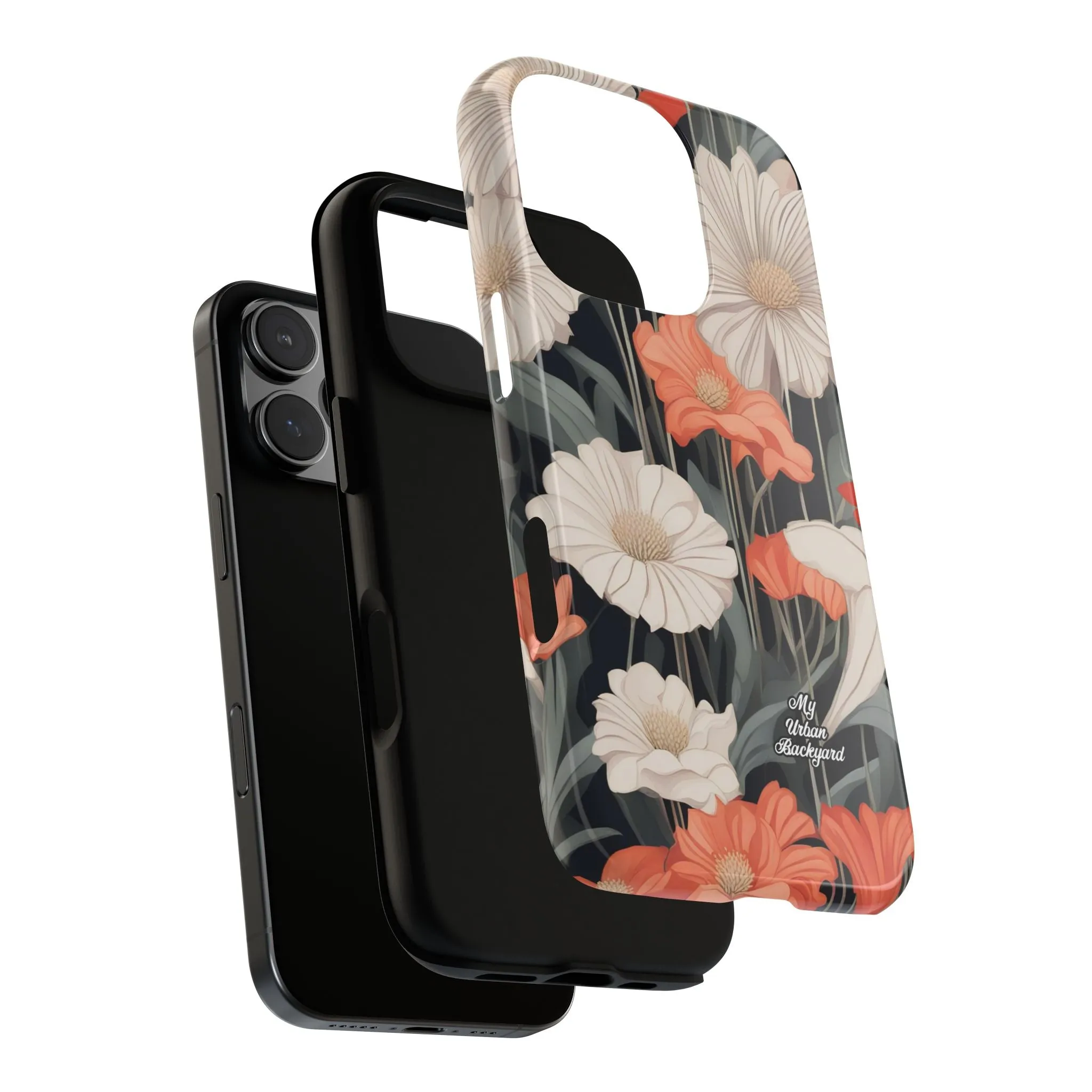 Art Deco Flowers, Cell Phone Case - Apple, Samsung or Google Pixel