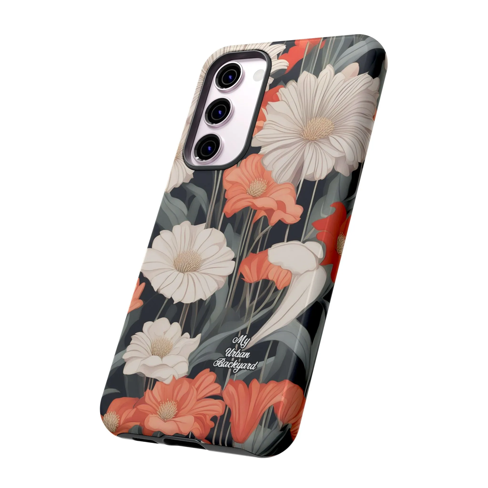 Art Deco Flowers, Cell Phone Case - Apple, Samsung or Google Pixel