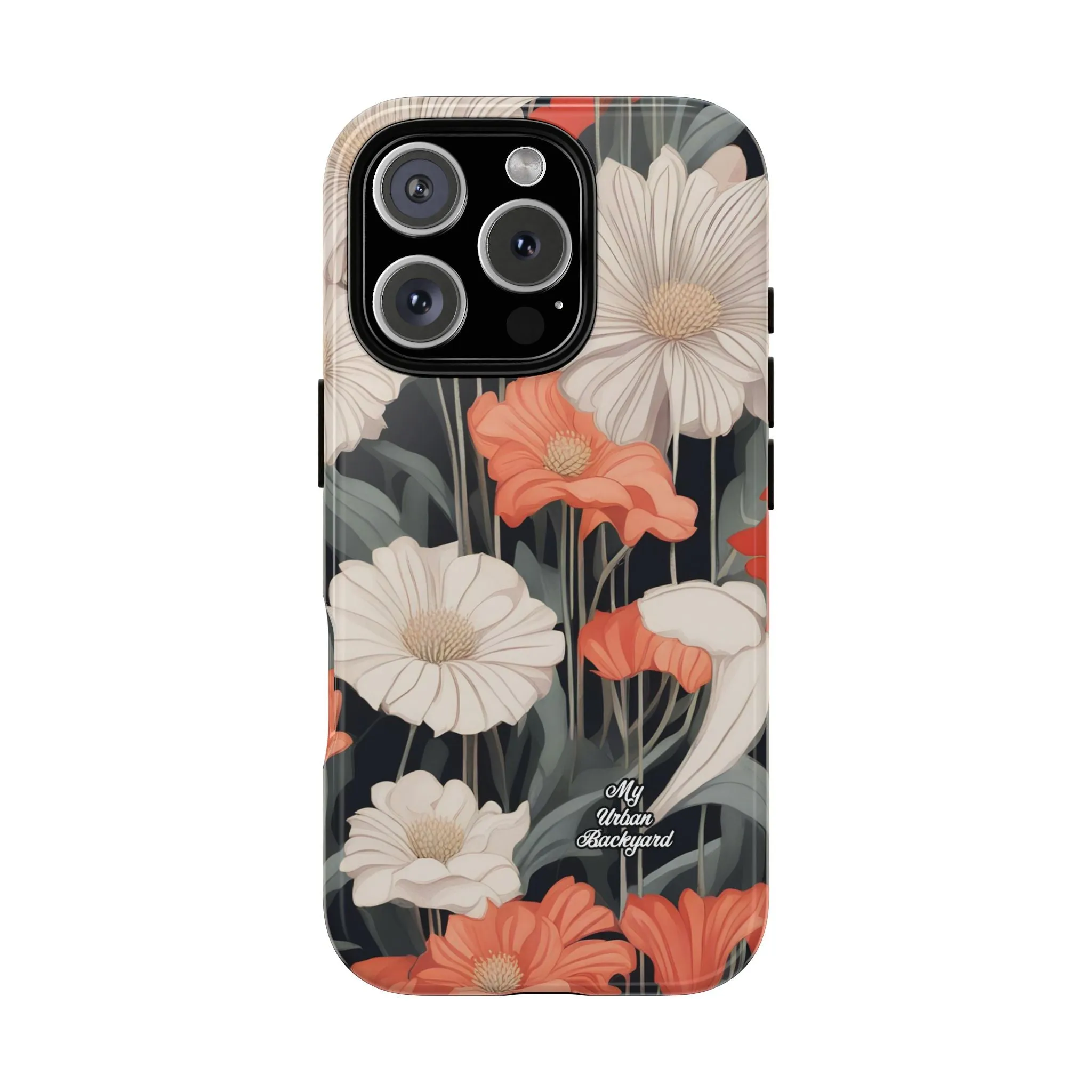 Art Deco Flowers, Cell Phone Case - Apple, Samsung or Google Pixel