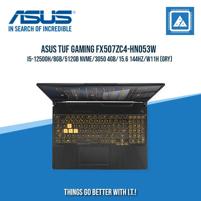 ASUS TUF GAMING FX507ZC4-HN053W I5-12500H/8GB/512GB NVME/3050 4GB | BEST FOR GAMING AND AUTOCAD LAPTOP