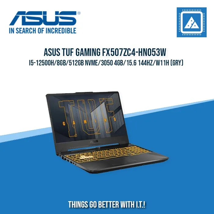 ASUS TUF GAMING FX507ZC4-HN053W I5-12500H/8GB/512GB NVME/3050 4GB | BEST FOR GAMING AND AUTOCAD LAPTOP