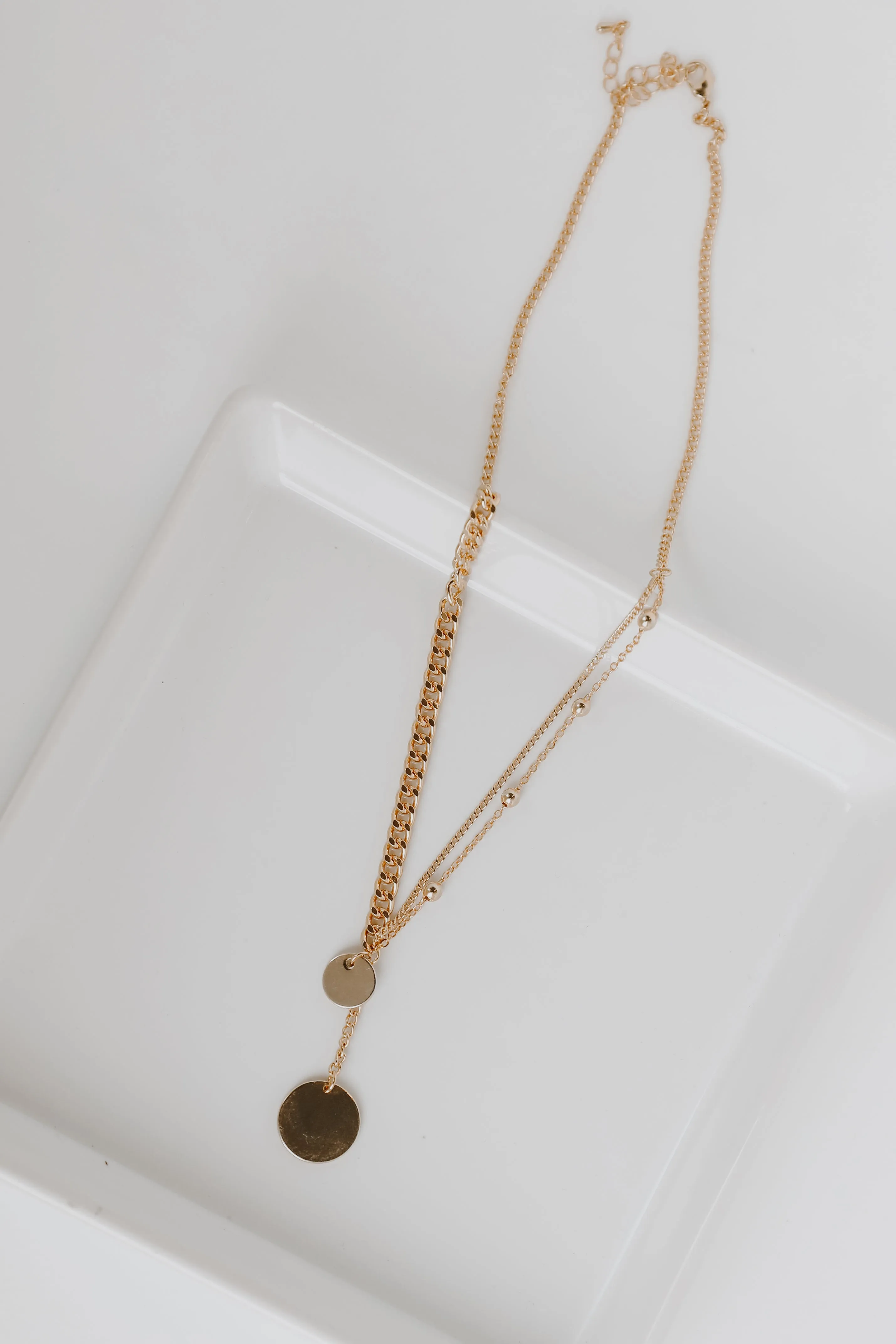 Audrey Gold Chain Layered Necklace