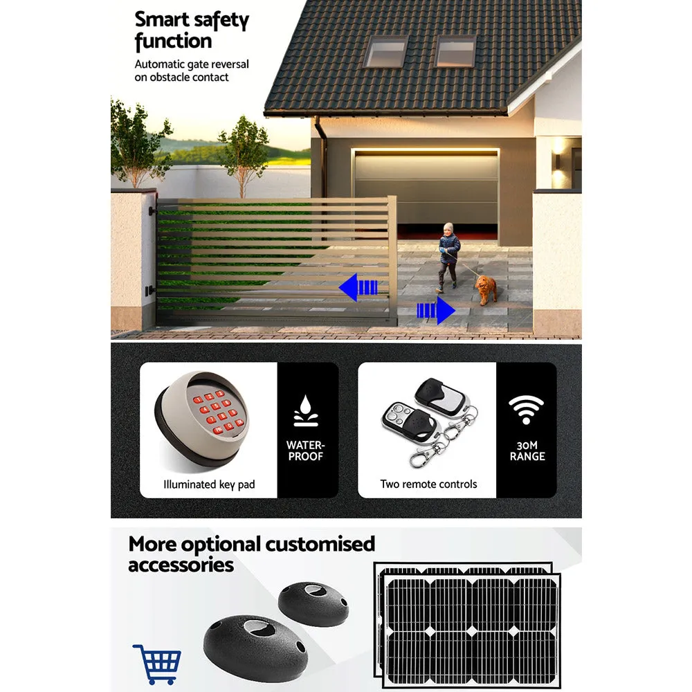 Auto Electric Sliding Gate Opener 1000KG Keypad 4M Rails