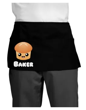 Baker Cute Roll Dark Adult Mini Waist Apron, Server Apron